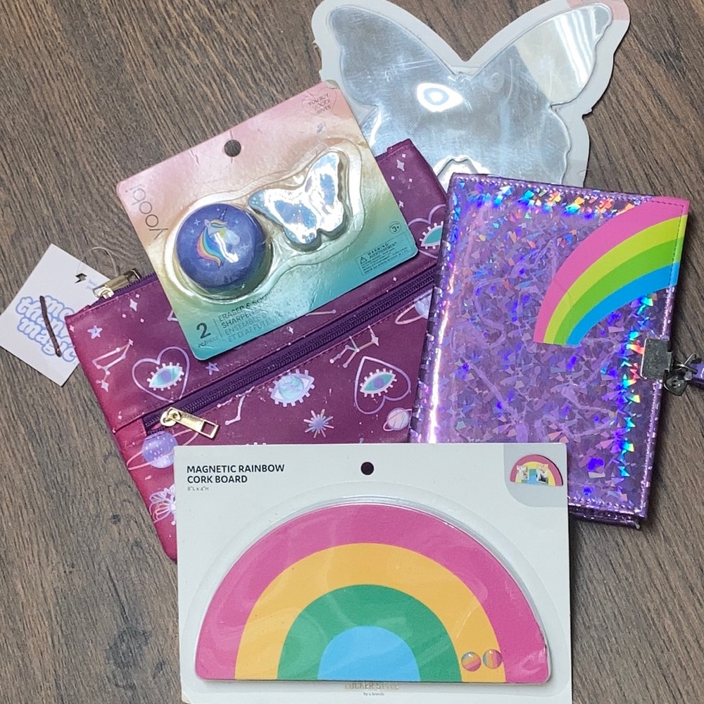 Lot of New School Supplies